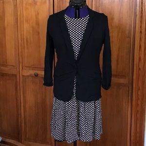 Le Lis xl blazer with Talbots black and pink dress